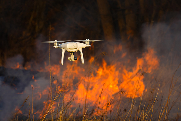 eSIM IoT for Firefighting Drones
